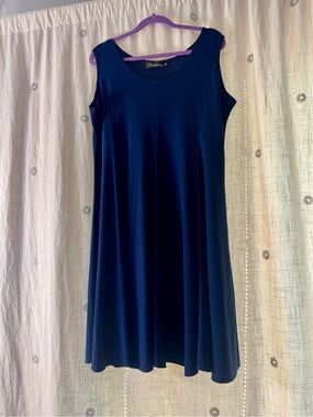 Creation Navy Sleeveless Midi Dress